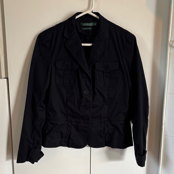 Ralph Lauren Black Utility Jacket - Picture 1 of 8